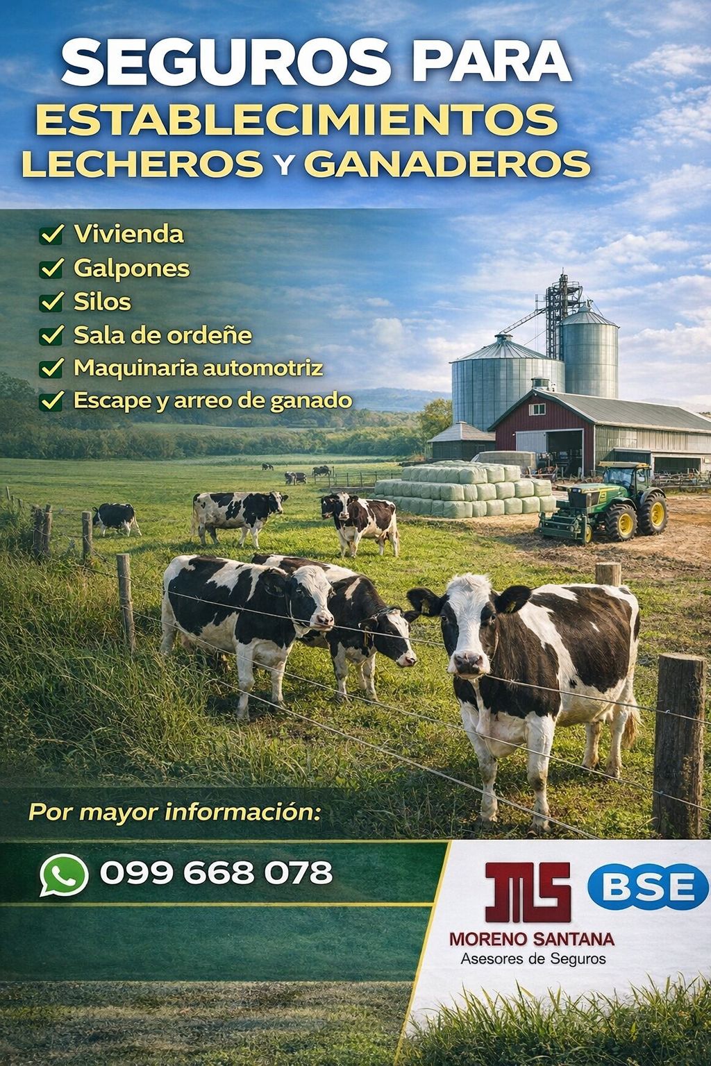 SEGUROS PARA ESTABLECIMIENTOS LECHEROS Y GAMDEROS 